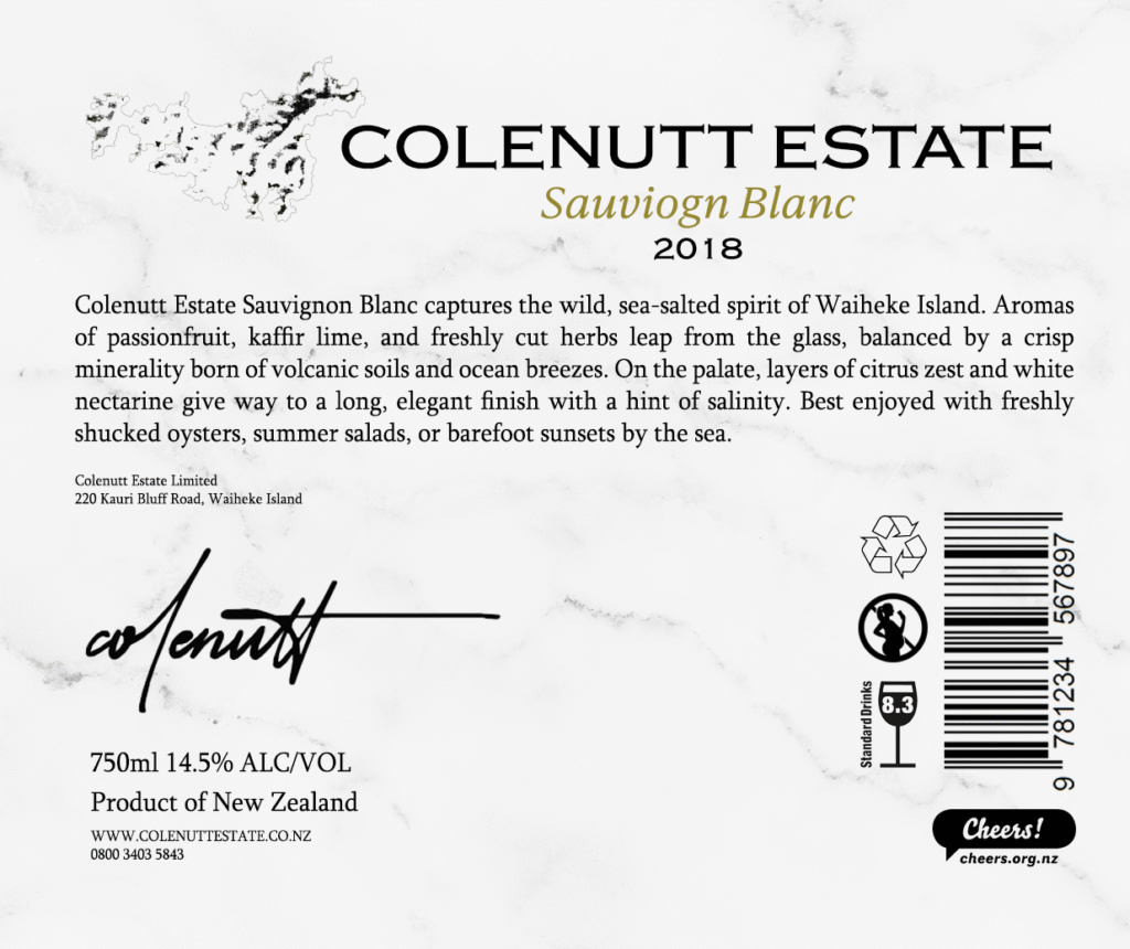 colenutt estate back labels