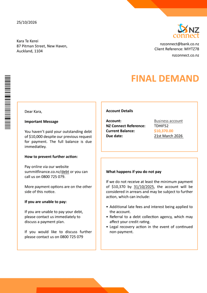 nz connect statement